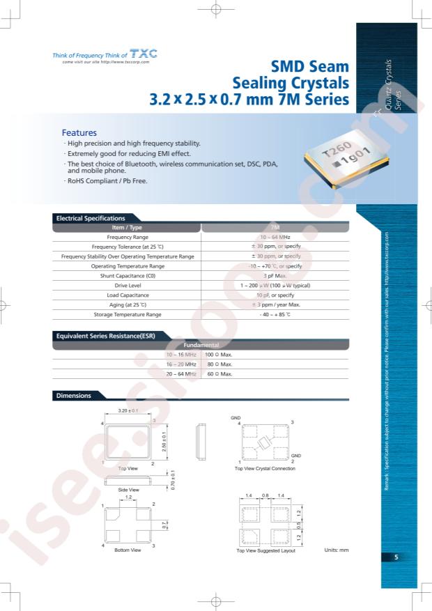 TXC 7M13070003