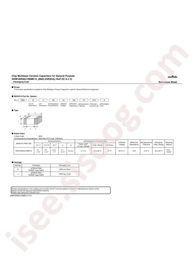 GRM185R60J106ME15D