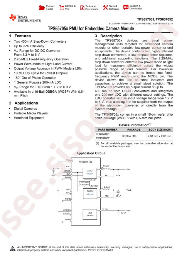 TPS657052YZHR