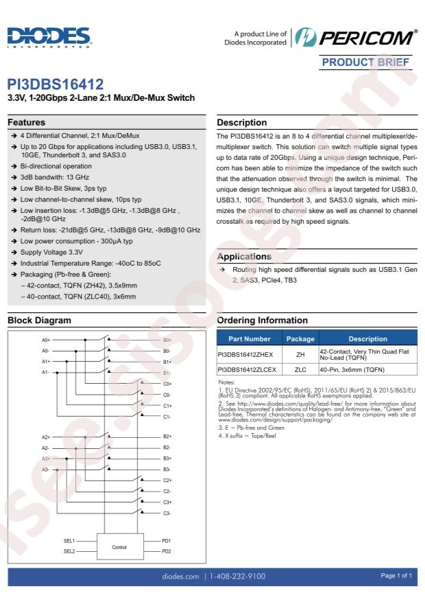 PI3DBS16412ZLCEX