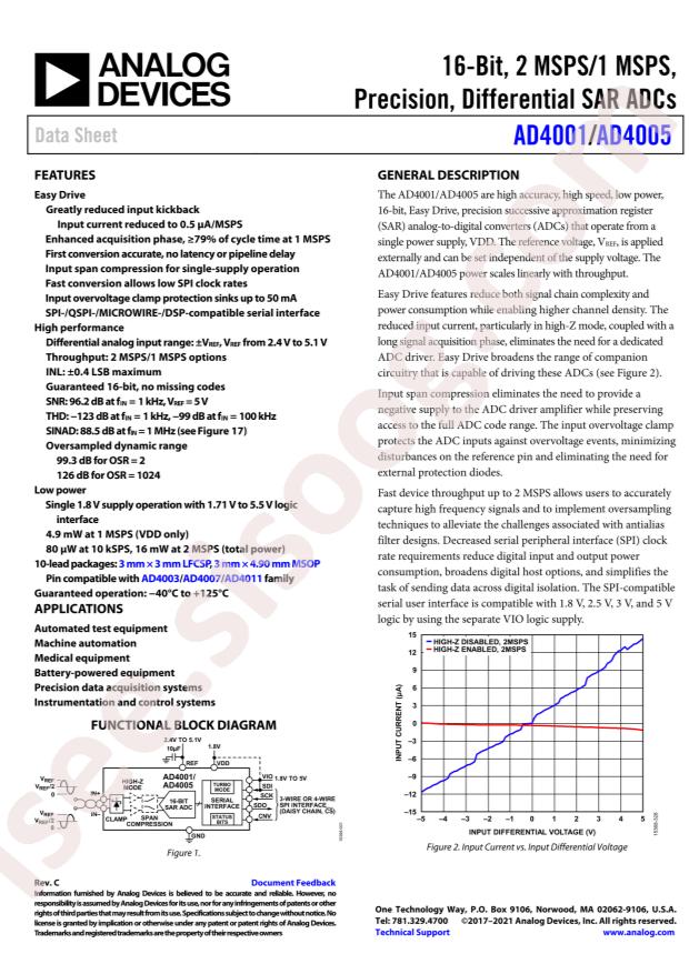 AD4001BCPZ-RL7