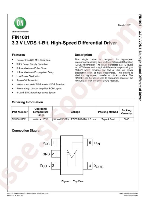 FIN1001M5X