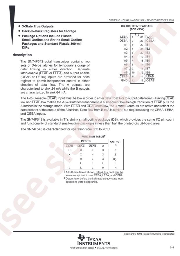 SN74F543DWR