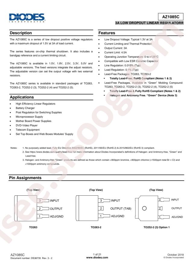 AZ1085CS-3.3TRE1