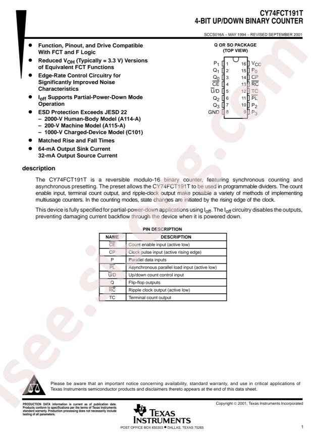 CY74FCT191ATSOC