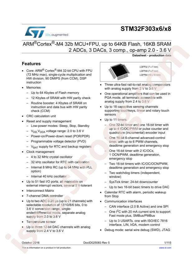 STM32F303K8T6