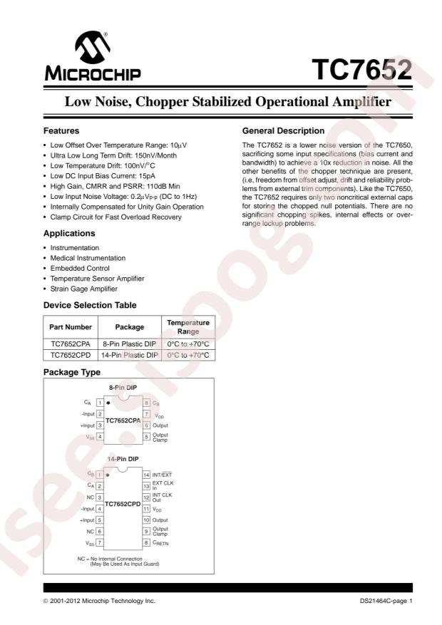TC7652CPA