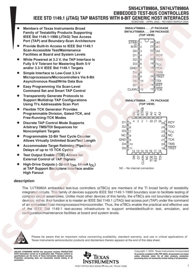 SN74LVT8980ADWR