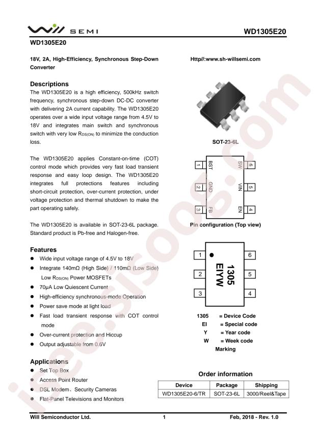 WD1305E20-6/TR