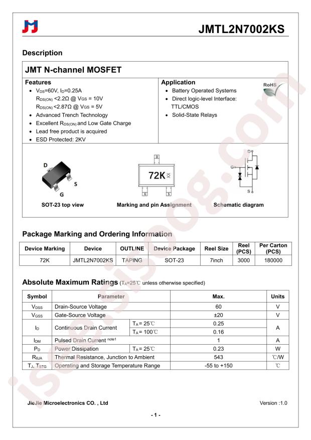 JMTL2N7002KS