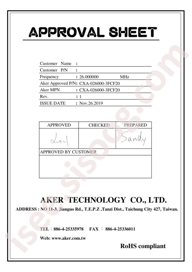 CXA-026000-3FCF20