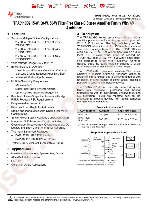 TPA3118D2DAPR