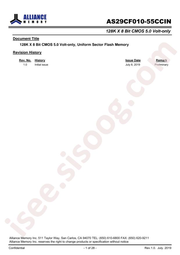 AS29CF010-55CCIN
