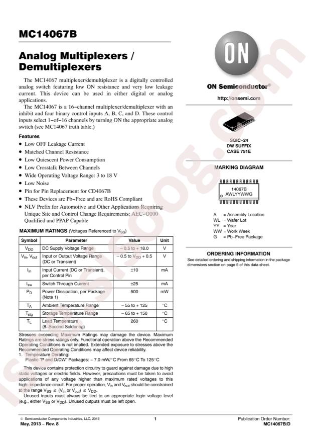 MC14067BDWR2G