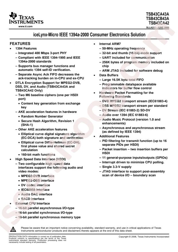 TSB43CB43APGF