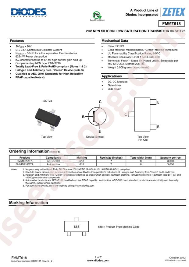 FMMT618TA
