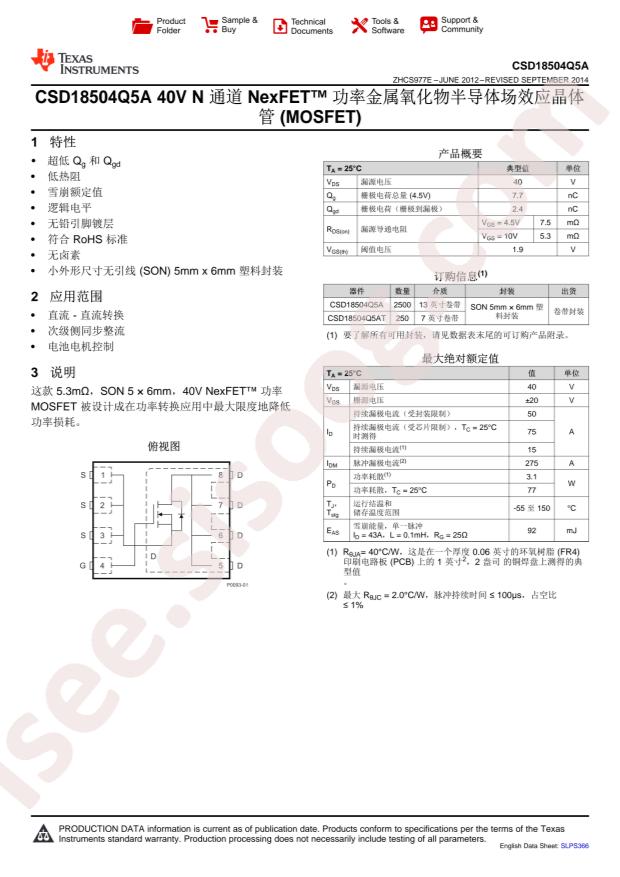 CSD18504Q5AT