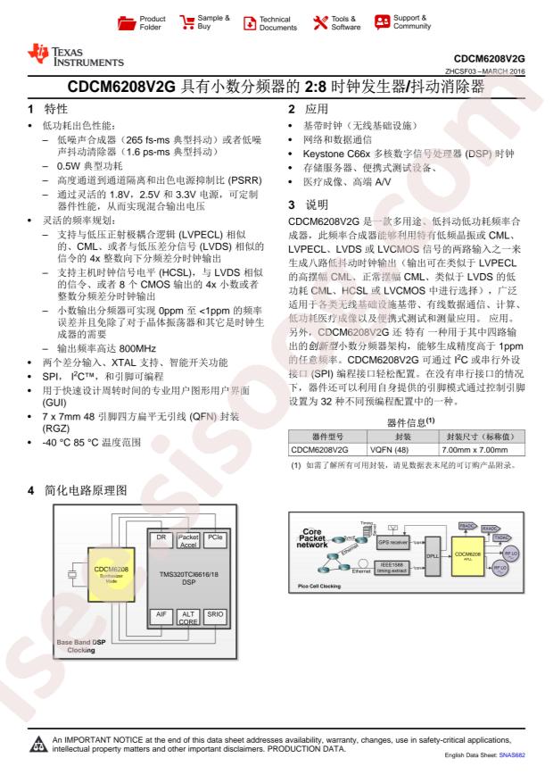 CDCM6208V2GRGZT