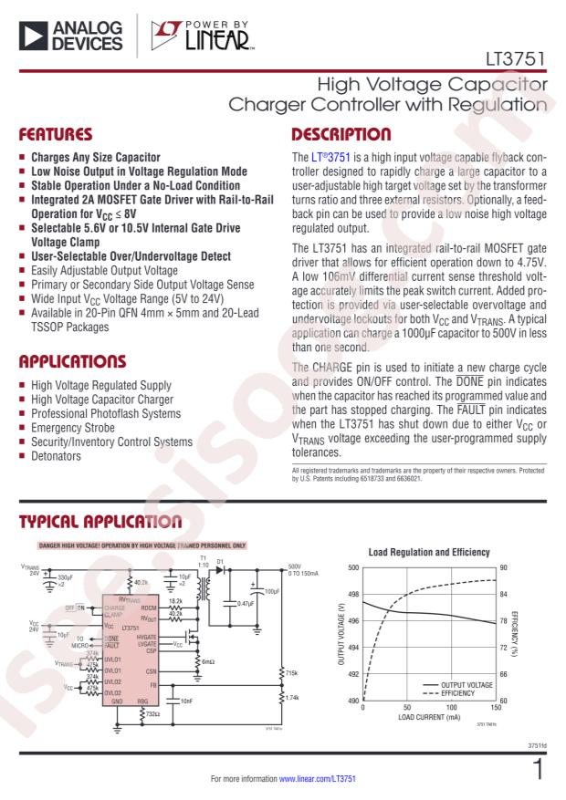 LT3751EFE#PBF