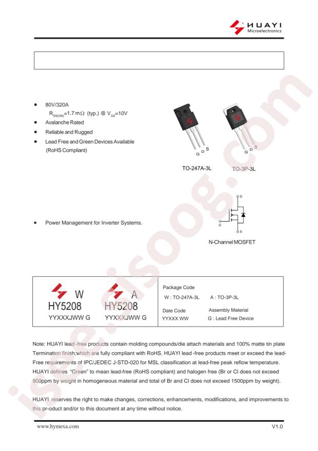 HY5208W