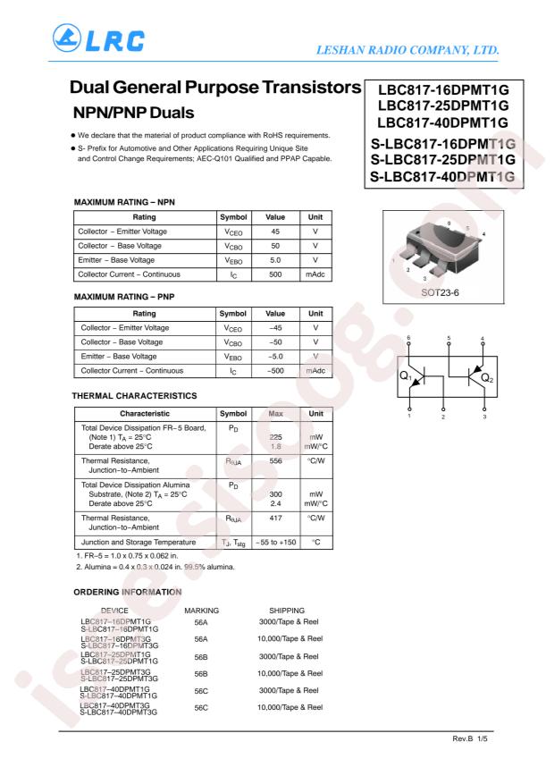 LBC817-25DPMT1G