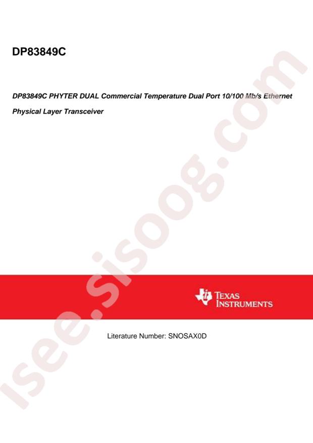 DP83849CVS/NOPB
