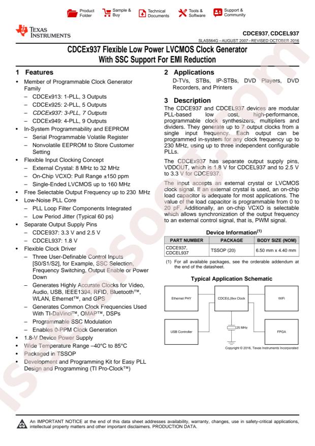 CDCEL937PWR