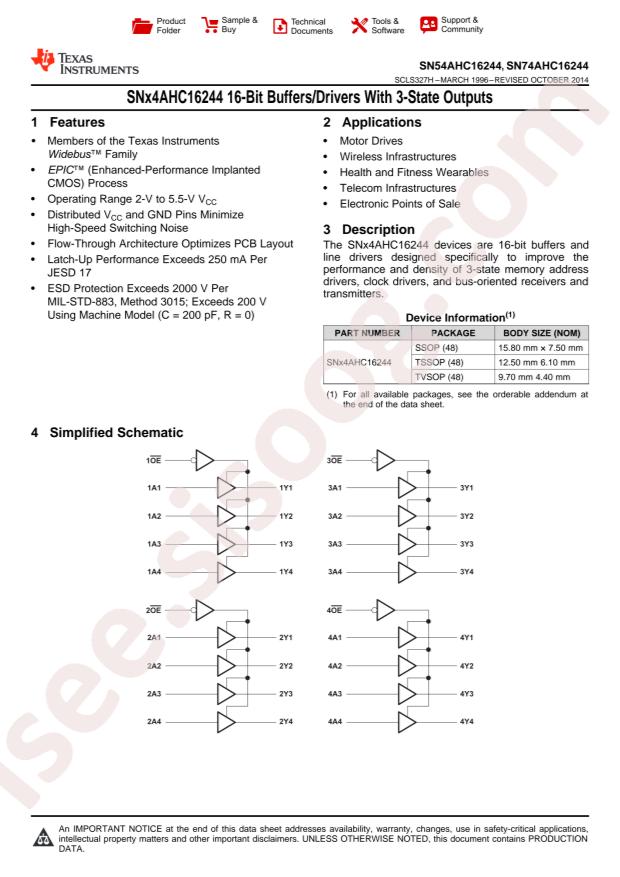 SN74AHC16244DLR