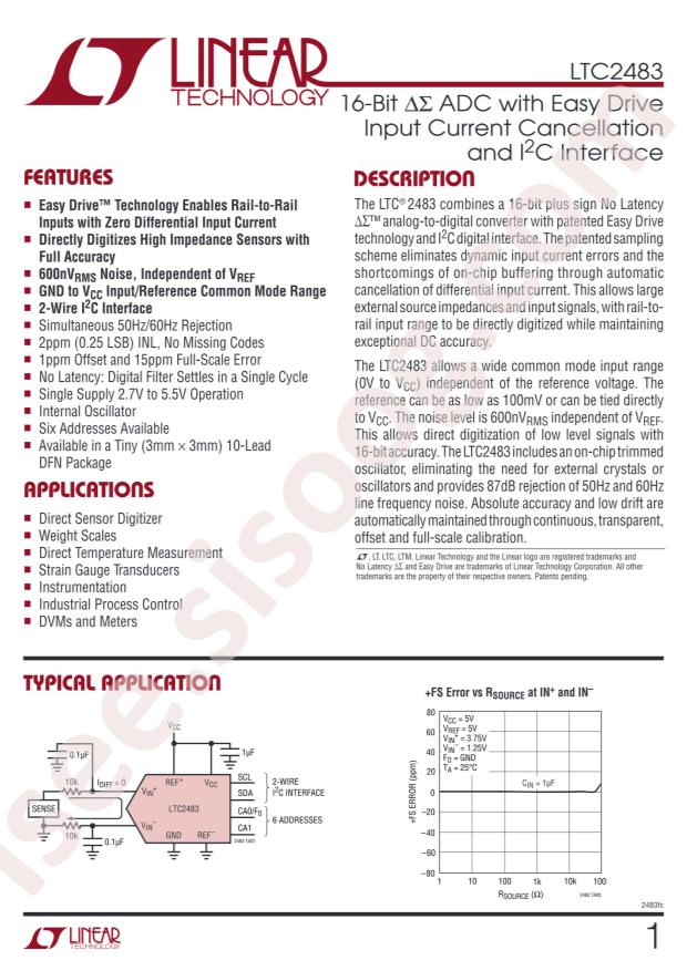 LTC2483CDD#PBF