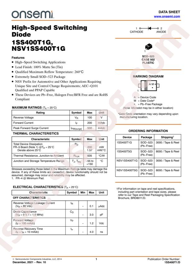 1SS400T5G