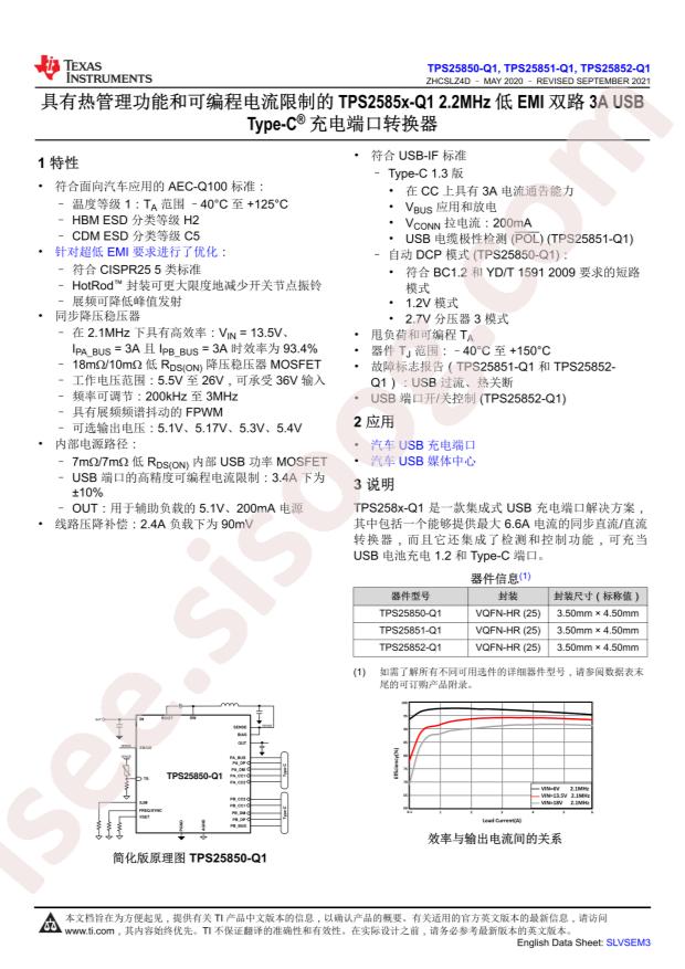 TPS25850QRPQRQ1