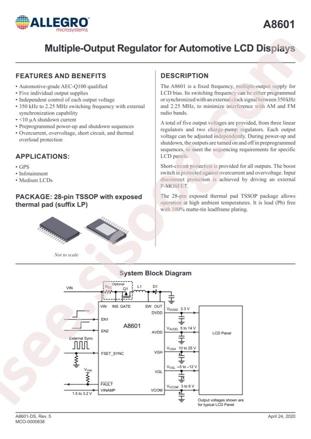 A8601KLPTR-T