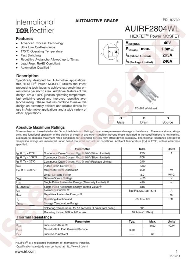 AUIRF2804WL