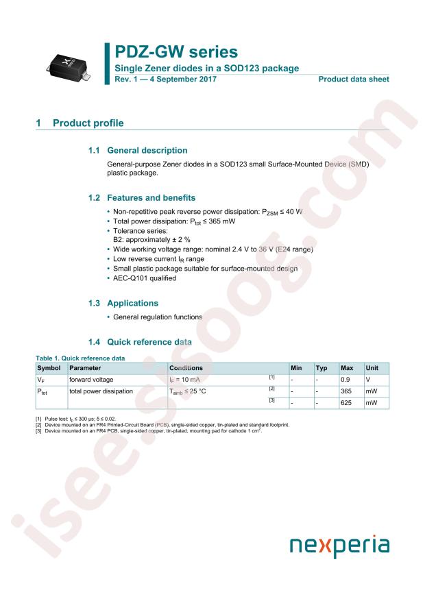 Nexperia PDZ33BGW115