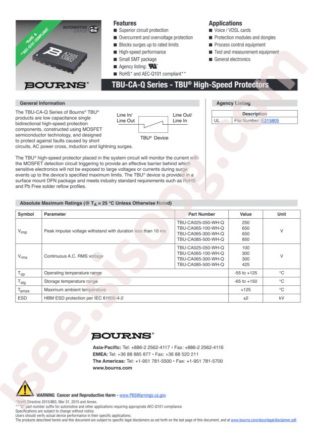 TBU-CA065-300-WH-Q