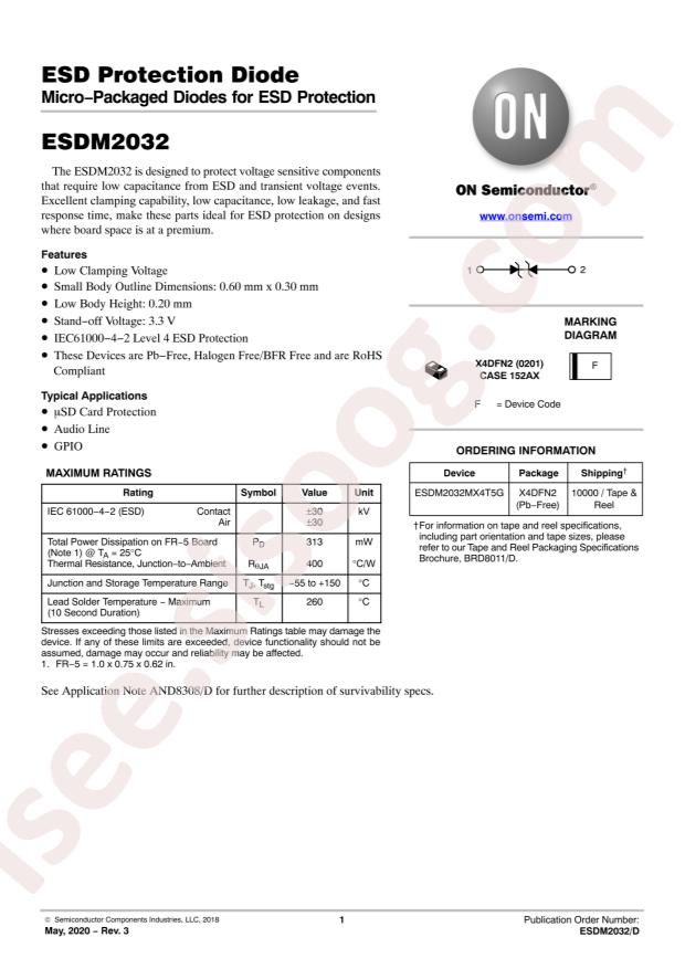 ESDM2032MX4T5G