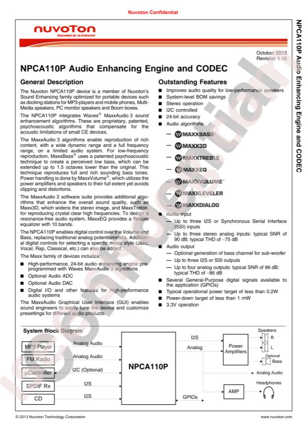NPCA110PA0YX