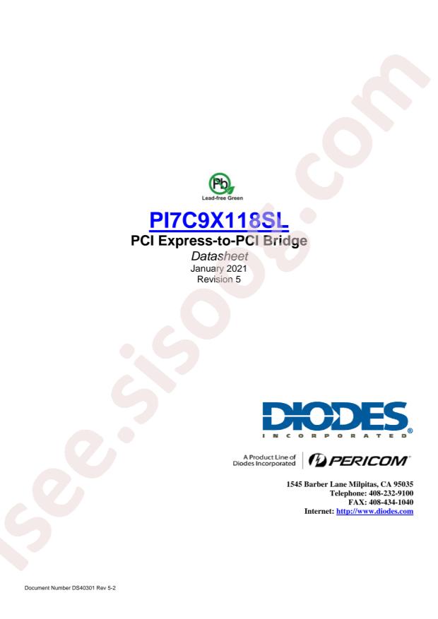 DIODES PI7C9X118SLFDE