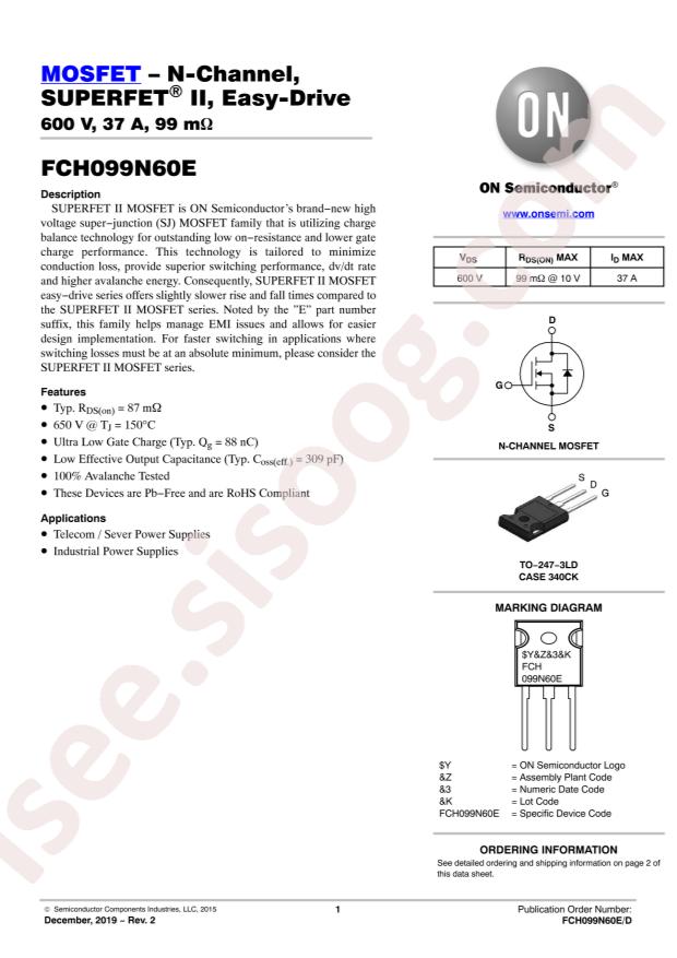 FCH099N60E