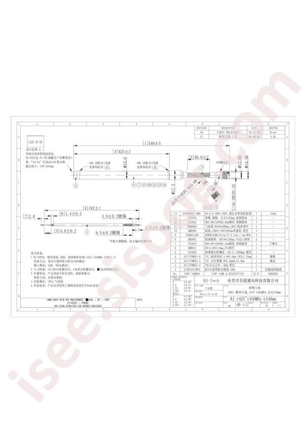 HJ-1425~1450MHz-L540mm