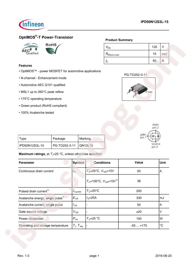 IPD50N12S3L-15