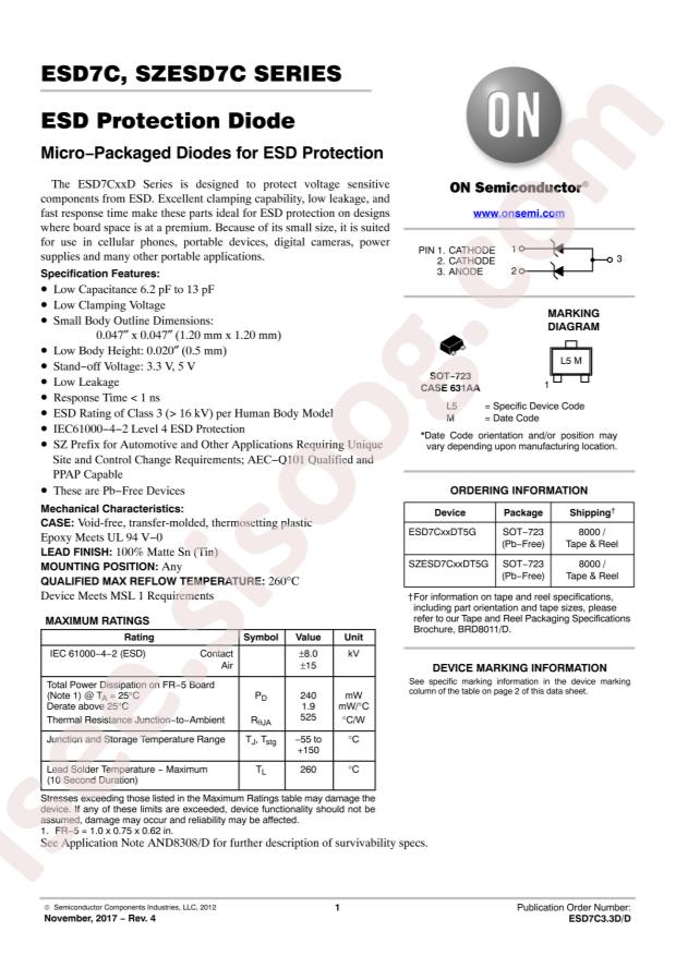 ESD7C5.0DT5G