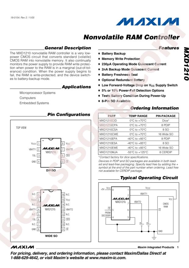 MXD1210CSA+