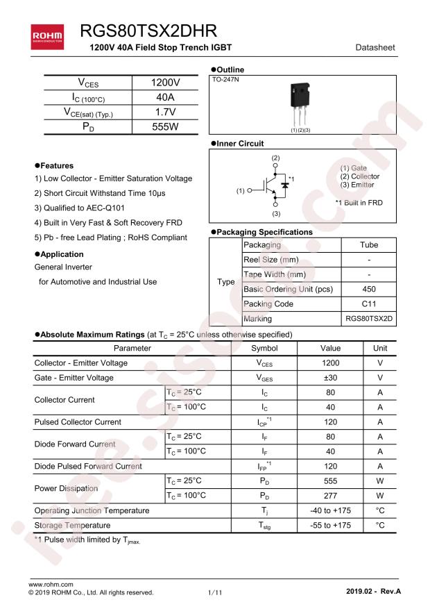 RGS80TSX2DHRC11
