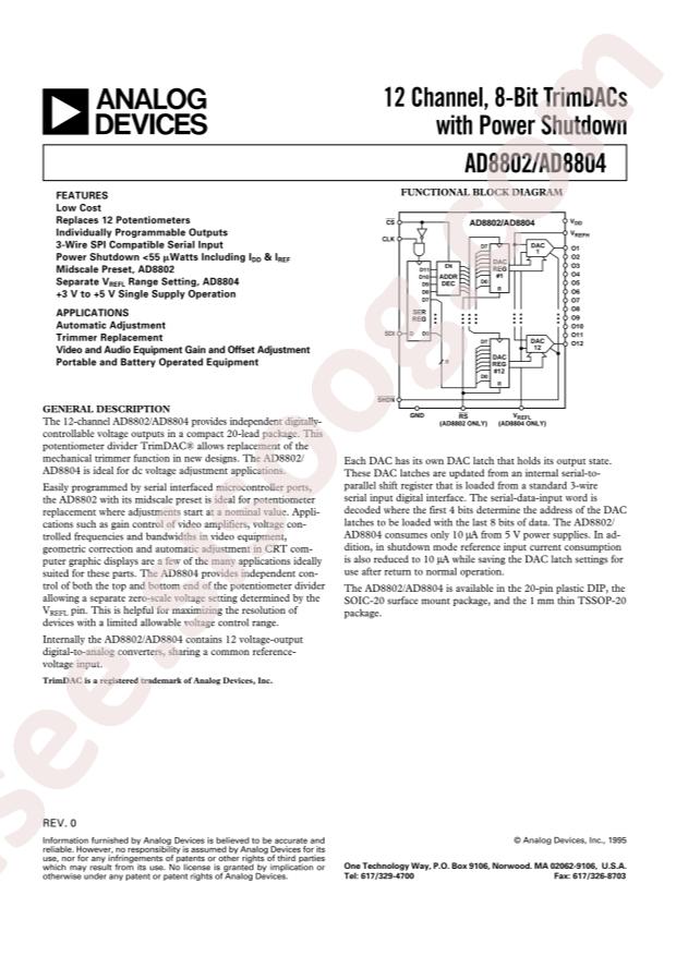 AD8802ARUZ-REEL