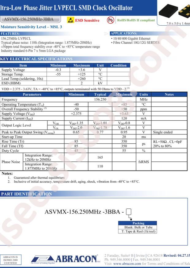 ASVMX-156.250MHZ-3BBA-T