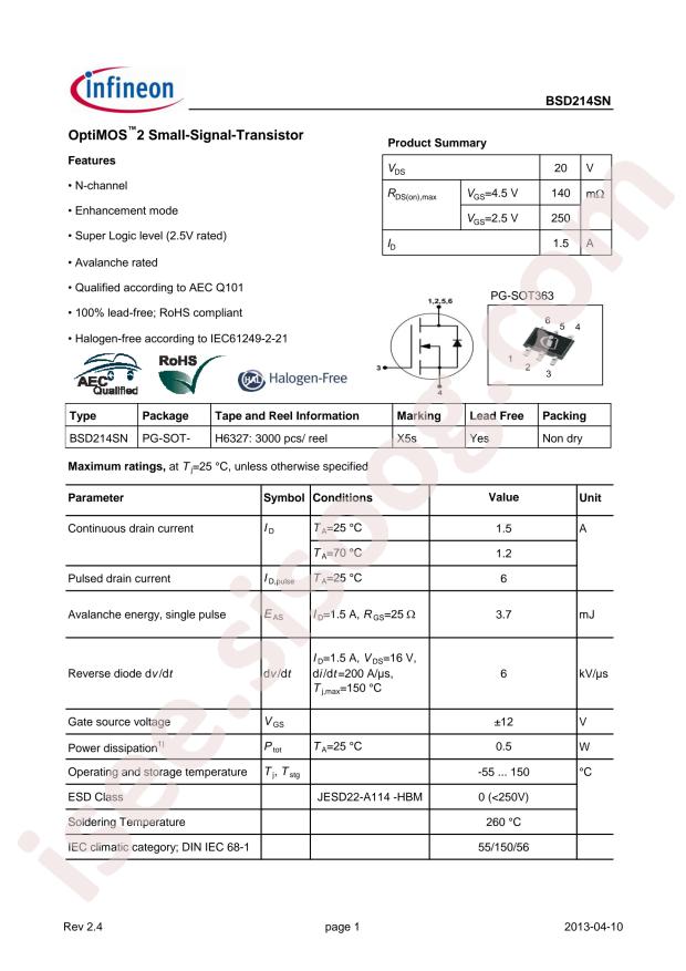 BSD214SN H6327