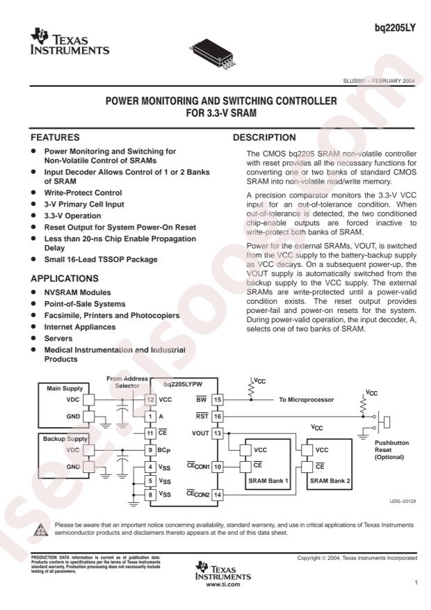 BQ2205LYPWR
