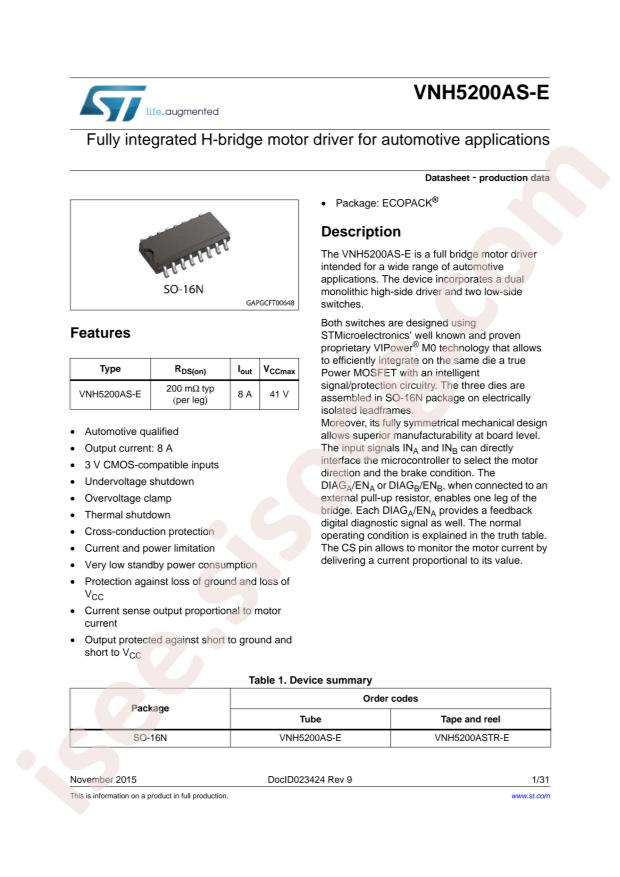 VNH5200ASTR-E