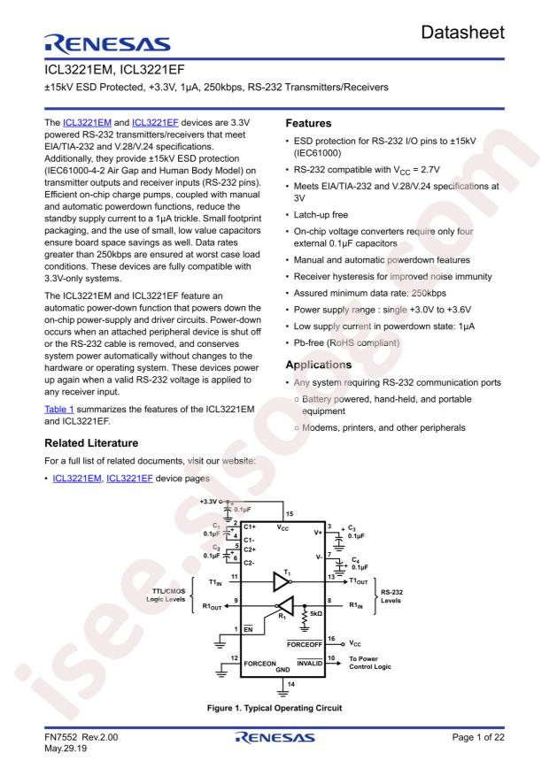 ICL3221EFVZ-T